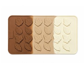 Molde silicona 24 hojas de otoño
